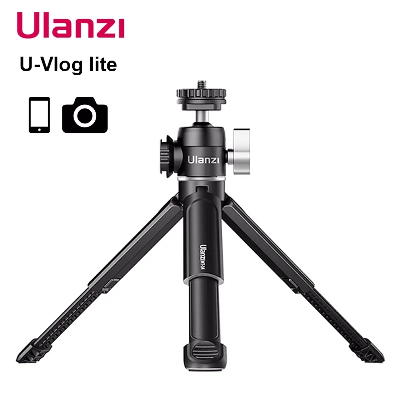 Ulanzi U-Vlog Lite Extendable Tripod Dual Cold Shoe Ball Head Volg Tripod for Smartphone Sony Canon Nikon DSLR Camera
Ulanzi U-Vlog Lite Extendable Tripod Dual Cold Shoe Ball Head Volg Tripod for Smartphone Sony Canon Nikon DSLR Camera