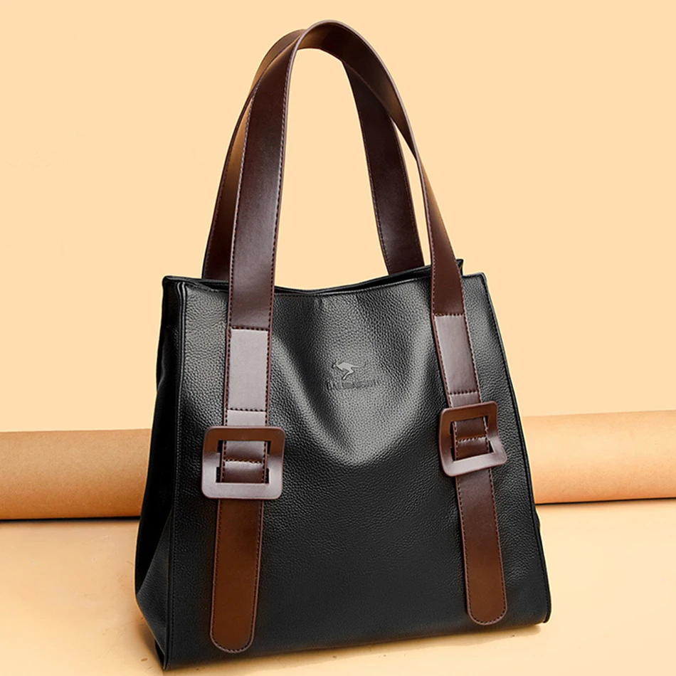 New Casual Tote High-end Leather Top-handle Bag Large Capacity 2022 Women Bags Luxury Designer Handbag Purses Brand Shoulder Sac
New Casual Tote High-end Leather Top-handle Bag Large Capacity 2022 Women Bags Luxury Designer Handbag Purses Brand Shoulder Sac