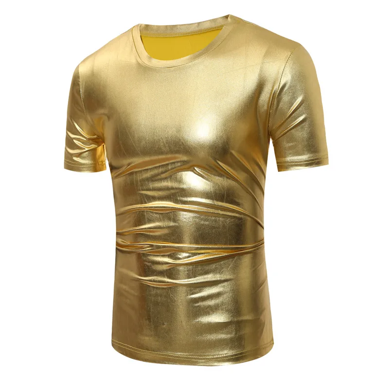 Metallic Costume Stage Silver Shiny Black Short Men Performance Hip Sleeve Hop T-shirt Nightclub T-shirt Dancewear Jazz Gold For
Metallic Costume Stage Silver Shiny Black Short Men Performance Hip Sleeve Hop T-shirt Nightclub T-shirt Dancewear Jazz Gold For