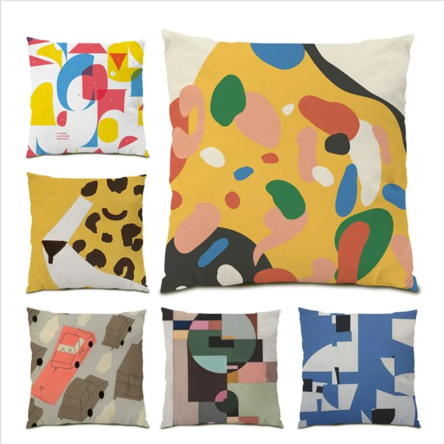 Color Geometry Living Room Decoration Geometric Throw Pillow Covers Abstract Square Cushion Cover 45x45 Oil Painting Line E0408
Color Geometry Living Room Decoration Geometric Throw Pillow Covers Abstract Square Cushion Cover 45x45 Oil Painting Line E0408