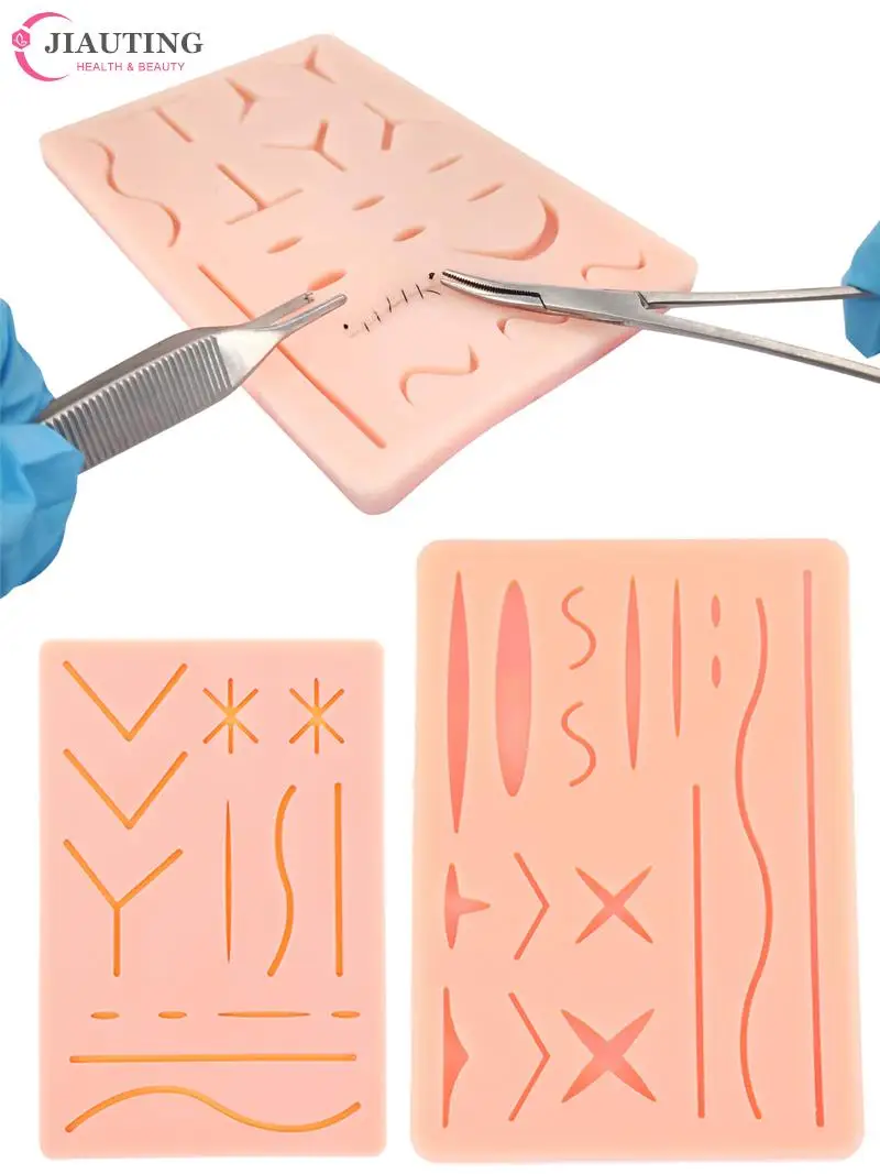 1pcs Suture Practice Pad 3 Layer With 14 Wound Durable Silicon Skin Suture Practice Kit For Medical Veterinarian Students Nurses
1pcs Suture Practice Pad 3 Layer With 14 Wound Durable Silicon Skin Suture Practice Kit For Medical Veterinarian Students Nurses
