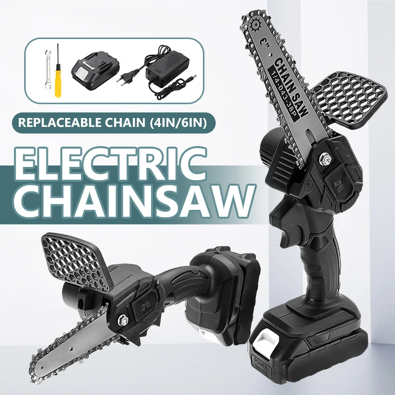 6 Inch Mini Electric Saw Portable Chainsaw Fruit Tree Woodworking Garden Tools Hand Held Wood Cutters for Makiita 18V Battery
6 Inch Mini Electric Saw Portable Chainsaw Fruit Tree Woodworking Garden Tools Hand Held Wood Cutters for Makiita 18V Battery