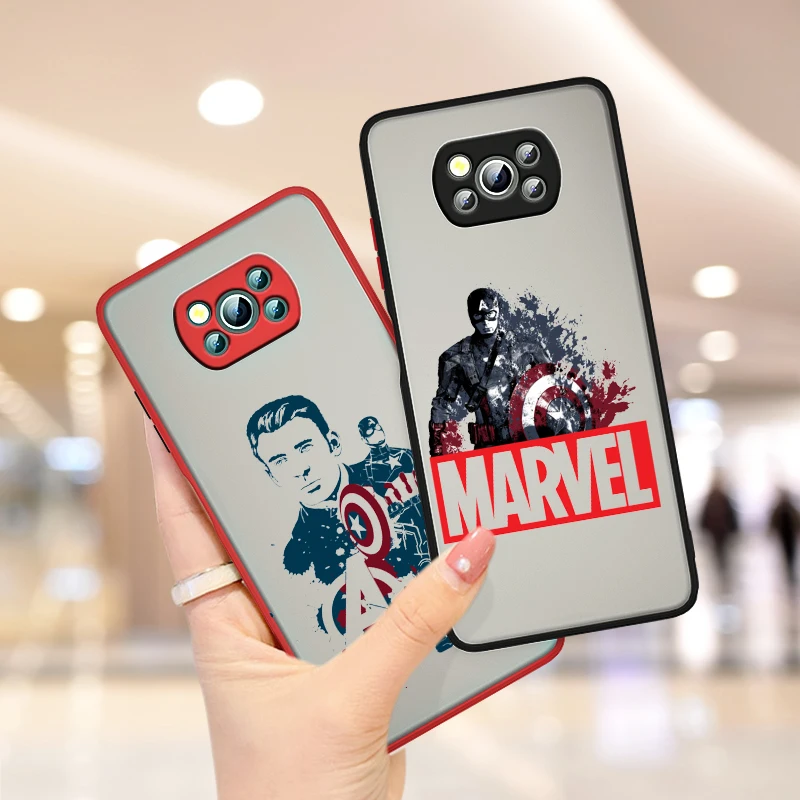Marvel Avengers hero cool For Xiaomi Poco X3 GT NFC M3 Mi 11 10 Ultra Pro Note10 Lite CC9E Frosted Translucent Phone Case
Marvel Avengers hero cool For Xiaomi Poco X3 GT NFC M3 Mi 11 10 Ultra Pro Note10 Lite CC9E Frosted Translucent Phone Case