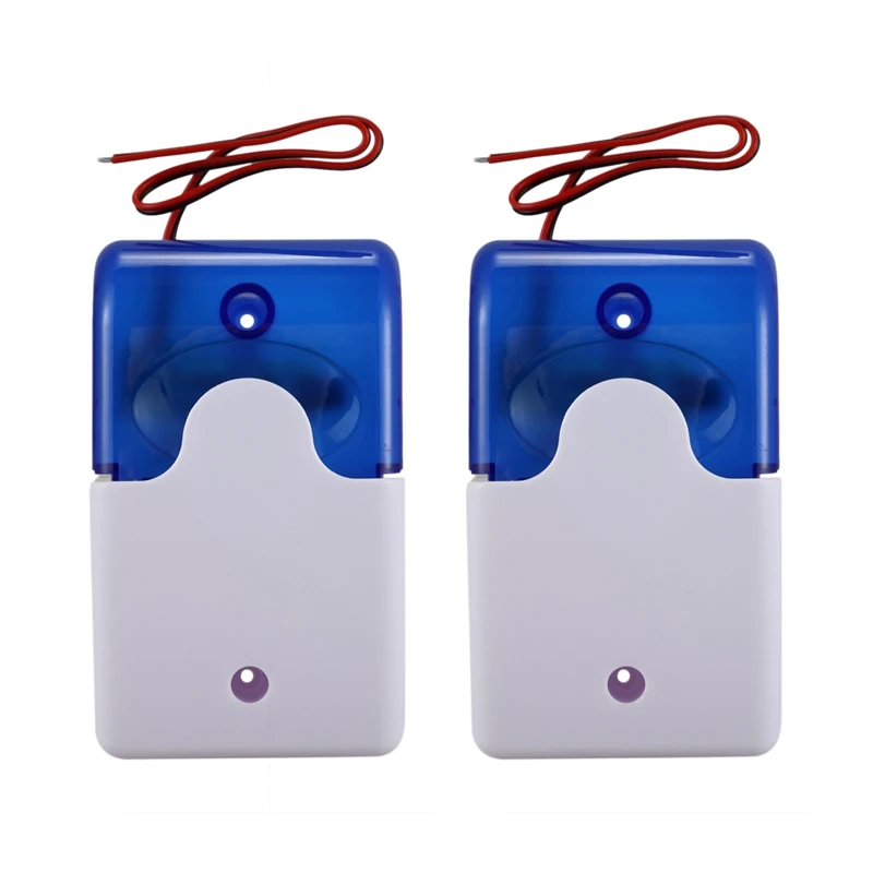 2X Mini Wired Strobe Warning Siren Durable Dc 12V Sound Alarm Flashing Light Sound Siren Horn Alarm System 115Db Blue
2X Mini Wired Strobe Warning Siren Durable Dc 12V Sound Alarm Flashing Light Sound Siren Horn Alarm System 115Db Blue
