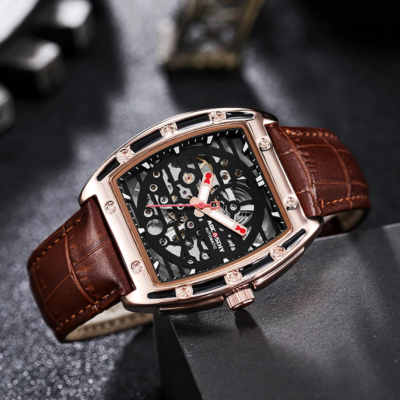 AOCASDIY Brand New Luxury Automatic Watches for Men Square Tourbillon Dial Waterproof Mechanical Fashionl MensWristwatches
AOCASDIY Brand New Luxury Automatic Watches for Men Square Tourbillon Dial Waterproof Mechanical Fashionl MensWristwatches
