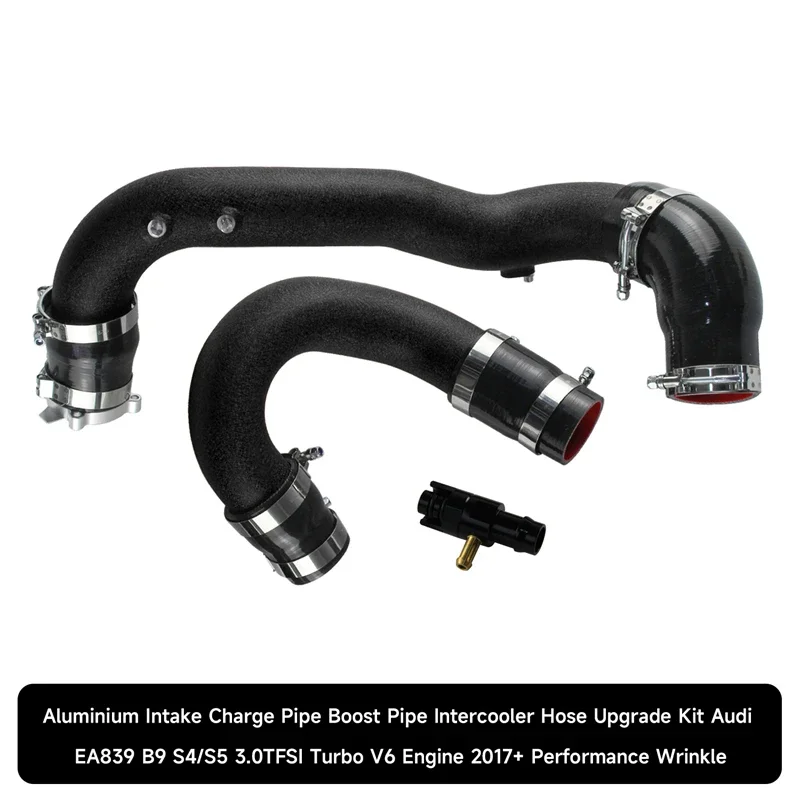 Performance Intake Charge Boost Upgrade Комплект шлангов интеркулера для Audi EA839 B9 S4/S5 3.0TFSI V6 2017+ Алюминий Черный/Красный 
Performance Intake Charge Boost Upgrade Комплект шлангов интеркулера для Audi EA839 B9 S4/S5 3.0TFSI V6 2017+ Алюминий Черный/Красный