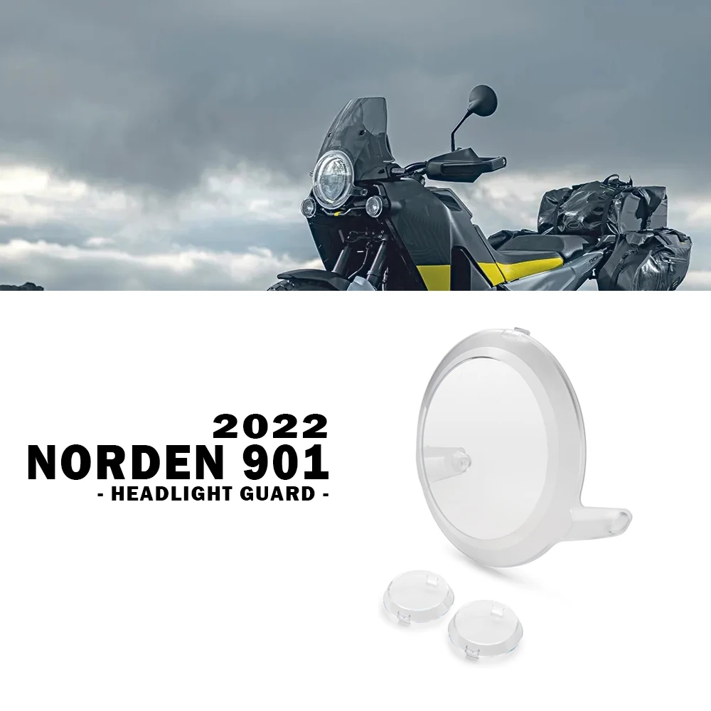 

Norden 901 Accessories for Husqvarna Norden901 2022 2023 Motorcycle New Headlight Guard Auxiliary Lamp Cover Protection PC
