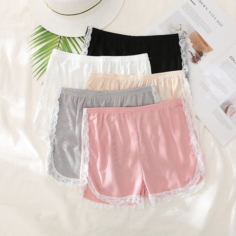 Women's Summer Lace Shorts Sexy Female Safety Brief High Waist Pajamas Nightwear Boxer Briefs High-waisted Trunks
Women's Summer Lace Shorts Sexy Female Safety Brief High Waist Pajamas Nightwear Boxer Briefs High-waisted Trunks