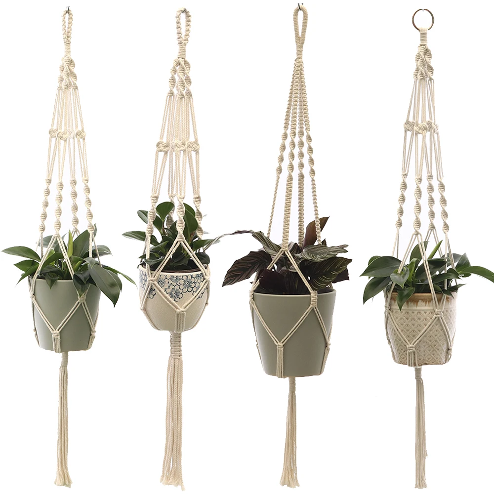 Plant Hanging Basket Flowerpot Holder Macrame Plant Hangers Hanging Planter for Home Indoor Outdoor
Plant Hanging Basket Flowerpot Holder Macrame Plant Hangers Hanging Planter for Home Indoor Outdoor
