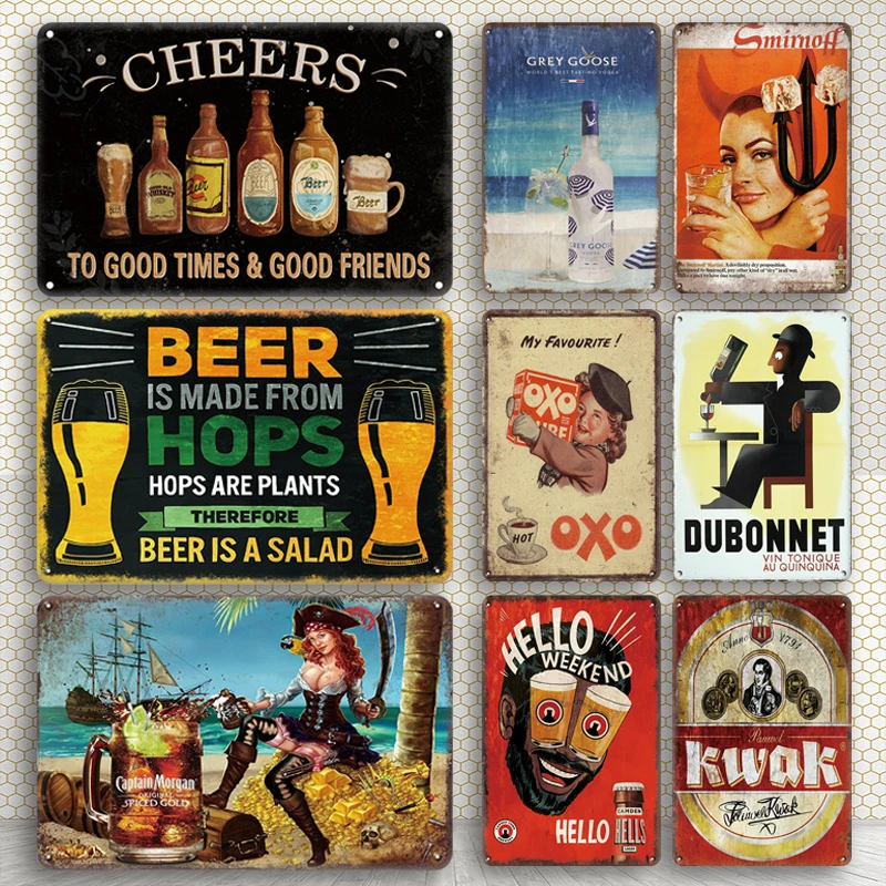 Retro Beer Art Poster Metal Plaque Tin Sign Vintage Backyard Bar Kitchen Decor Metal Plates Shabby Chic Home Living Room Decor
Retro Beer Art Poster Metal Plaque Tin Sign Vintage Backyard Bar Kitchen Decor Metal Plates Shabby Chic Home Living Room Decor