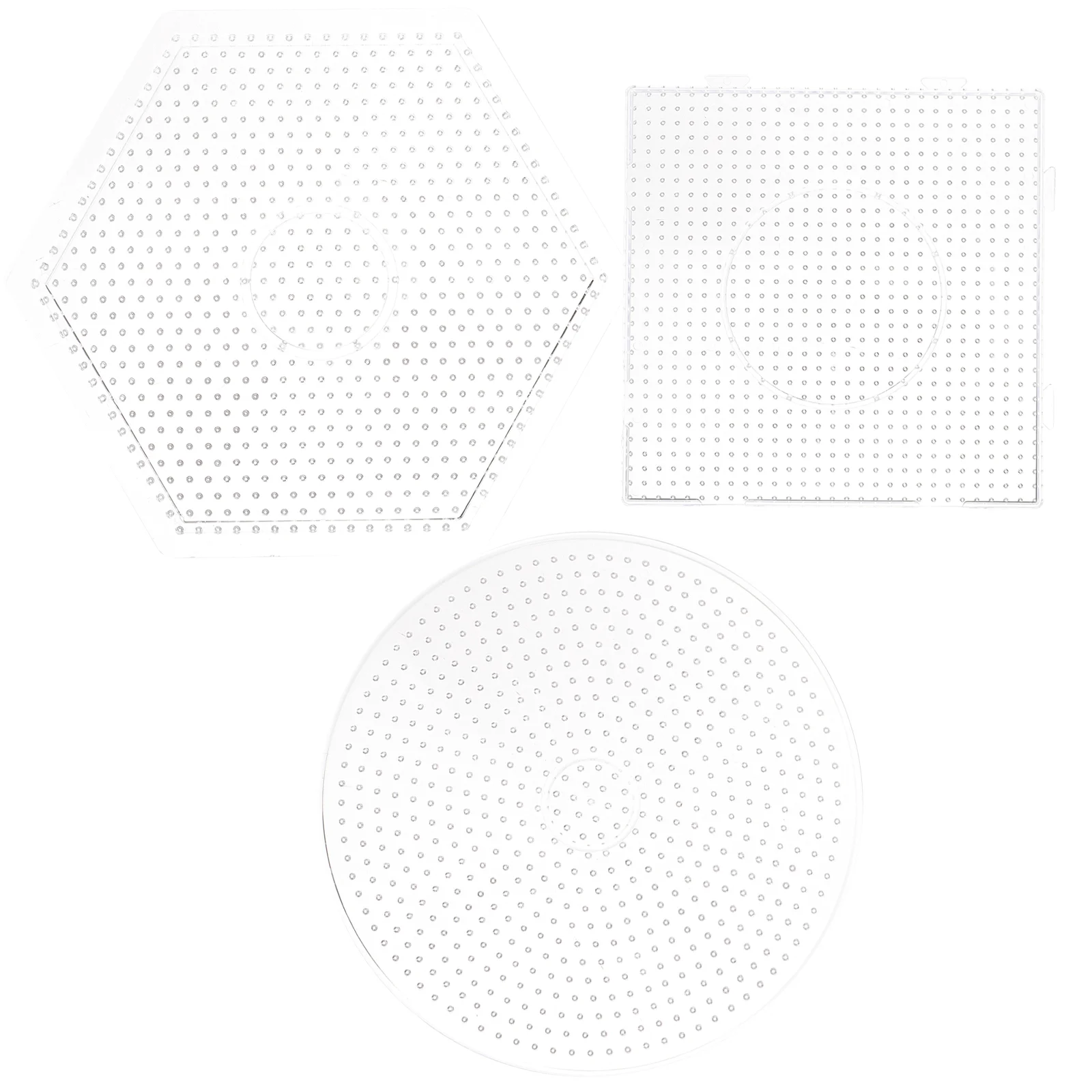 3Pcs 5mm Clear Fuse Beads Boards Square Round Hexagon Pegboards Template Parent- child Interactive Toys for DIY Craft Kids
3Pcs 5mm Clear Fuse Beads Boards Square Round Hexagon Pegboards Template Parent- child Interactive Toys for DIY Craft Kids