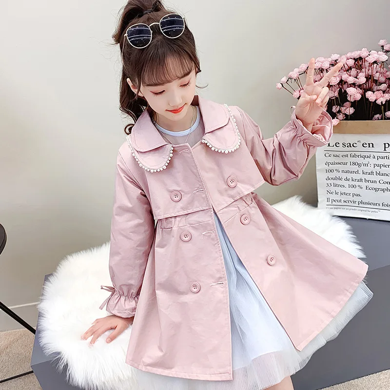 2023 Spring Autumn New Arrival Fashion Korean Style Girls Trench Coat Children's Outerwear Long Windbreak Jacket For Girls 4-12Y
2023 Spring Autumn New Arrival Fashion Korean Style Girls Trench Coat Children's Outerwear Long Windbreak Jacket For Girls 4-12Y