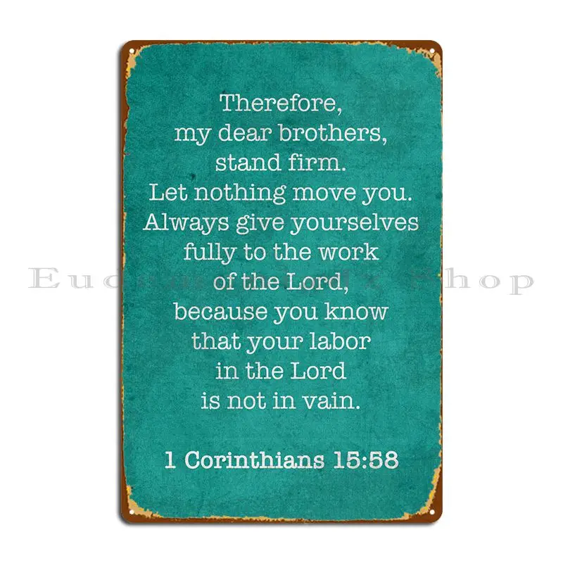 1 Коринтианс 1558, знаковая металлическая табличка, настенный плакат, ретро пещера, клубный индивидуальный жестяной плакат
1 Коринтианс 1558, знаковая металлическая табличка, настенный плакат, ретро пещера, клубный индивидуальный жестяной плакат