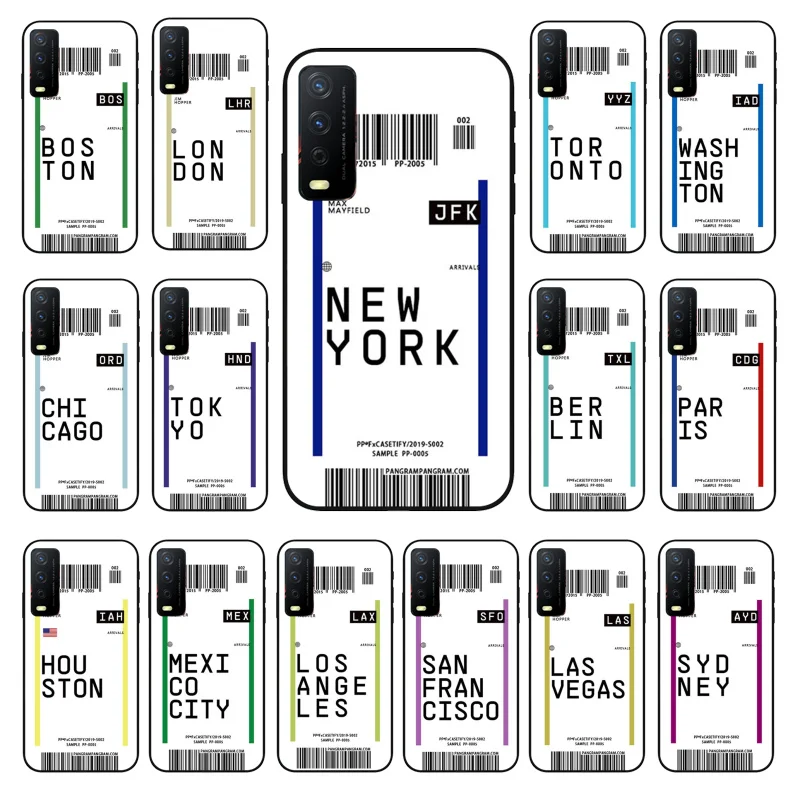 Air ticket USA Paris Tokyo Label Phone Case for VIVO Y15s Y20 Y11 Y12 Y17 Y19 Y20S Y31 Y9s Y91 Y21 Y51 Y20i Y93 Y12S Y70
Air ticket USA Paris Tokyo Label Phone Case for VIVO Y15s Y20 Y11 Y12 Y17 Y19 Y20S Y31 Y9s Y91 Y21 Y51 Y20i Y93 Y12S Y70