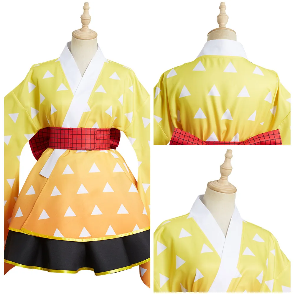 Demon Slayer Agatsuma Zenitsu Cosplay Costume Kimono Lolita Dress Outfits Halloween Carnival Suit
Demon Slayer Agatsuma Zenitsu Cosplay Costume Kimono Lolita Dress Outfits Halloween Carnival Suit