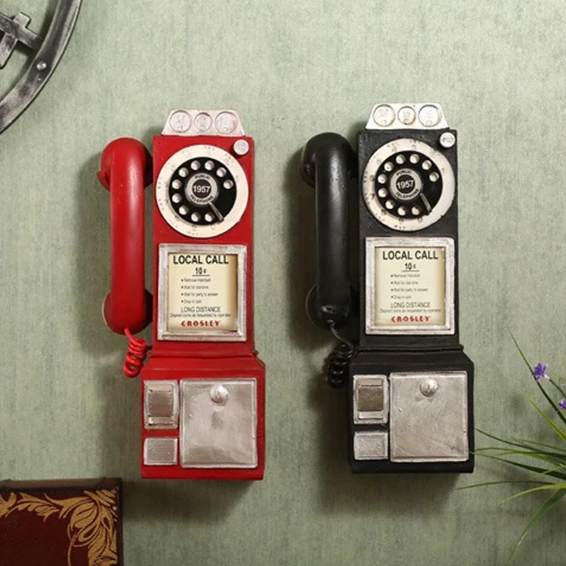 Retro Creative Design Dial Pay Phone Model European Medieval Style Simulation Rotate Phone Home Decoration Crafts Ornament
Retro Creative Design Dial Pay Phone Model European Medieval Style Simulation Rotate Phone Home Decoration Crafts Ornament