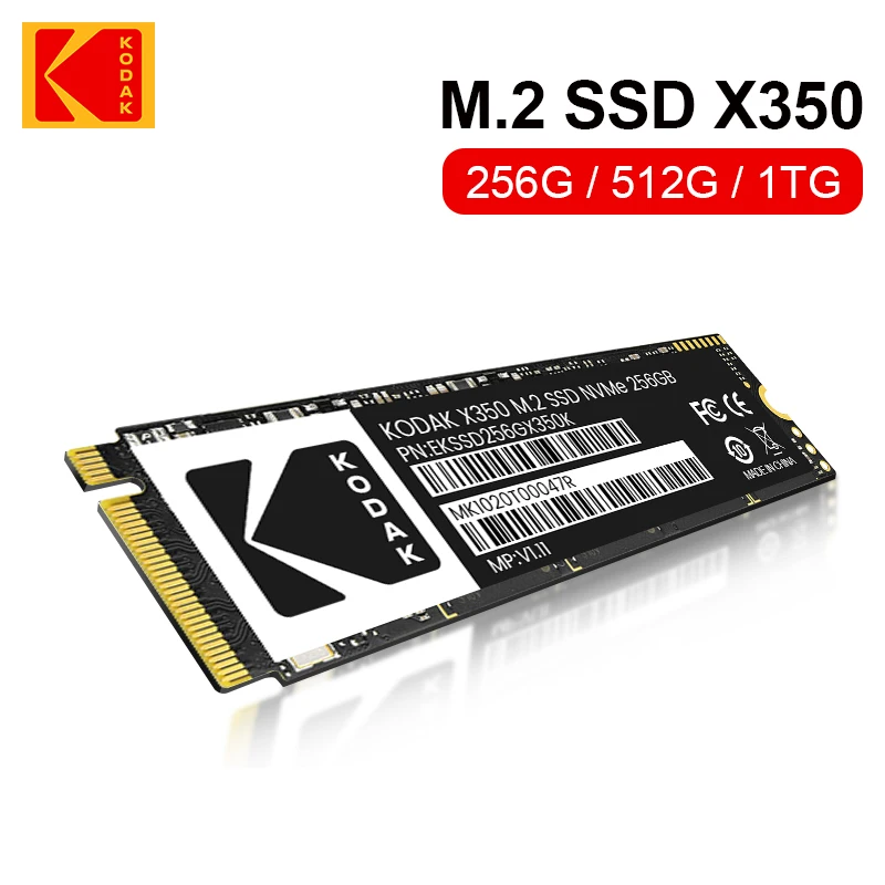 Kodak X350 SSD 128GB 256GB PCIe NVME Hard Drives 512GB Solid State Drive M2 2280 Gen3 x4 1TB Internal Hard Disk 512G for Laptops 
Kodak X350 SSD 128GB 256GB PCIe NVME Hard Drives 512GB Solid State Drive M2 2280 Gen3 x4 1TB Internal Hard Disk 512G for Laptops