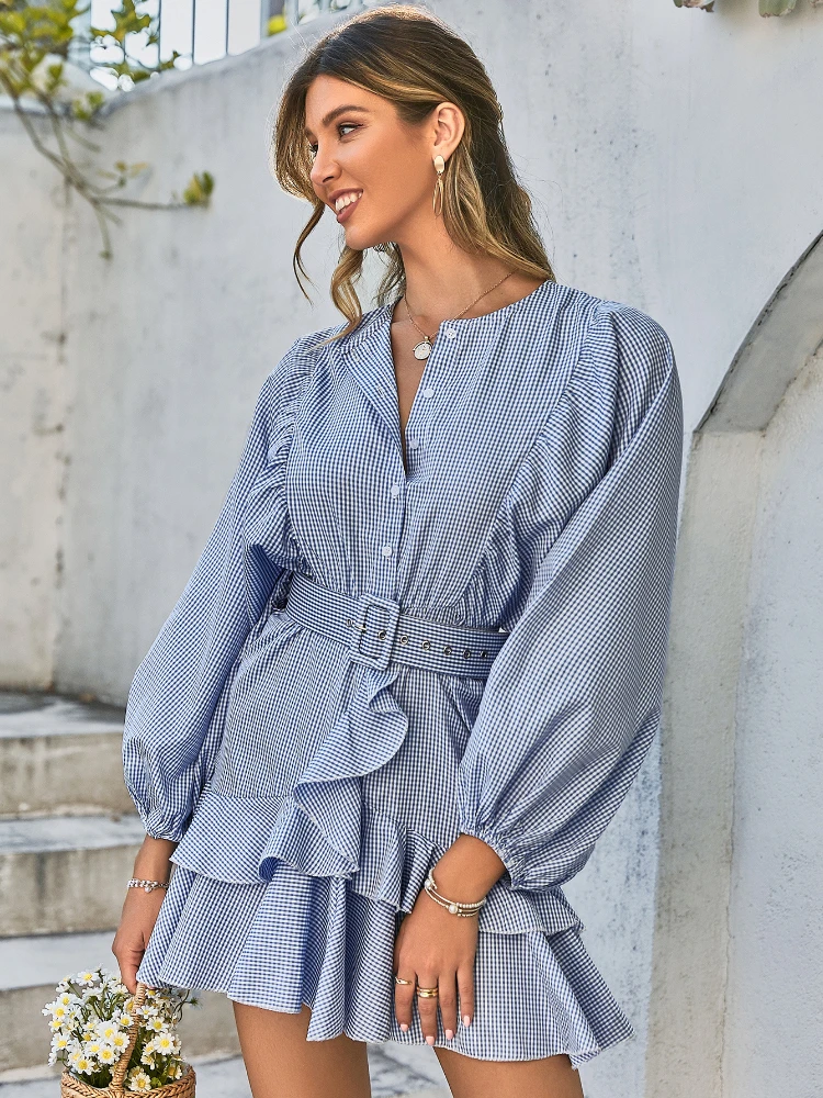 New Spring Summer Long Sleeve High Waist Striped Skirt Fashion Elegant Solid Office Lady A-LINE Plaid Vestidos De Mujer Dresses
New Spring Summer Long Sleeve High Waist Striped Skirt Fashion Elegant Solid Office Lady A-LINE Plaid Vestidos De Mujer Dresses