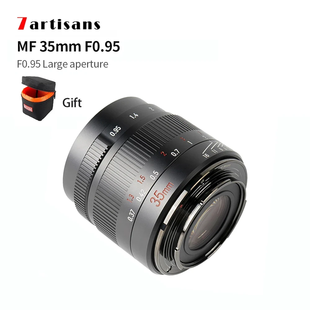 7artisans 35mm F0.95 MF Large Aperture Portrait Lens for Sony E Fujifilm X Canon M Nikon Z M4/3 Mount A6600 M6 Z9 Cameras Lens
7artisans 35mm F0.95 MF Large Aperture Portrait Lens for Sony E Fujifilm X Canon M Nikon Z M4/3 Mount A6600 M6 Z9 Cameras Lens