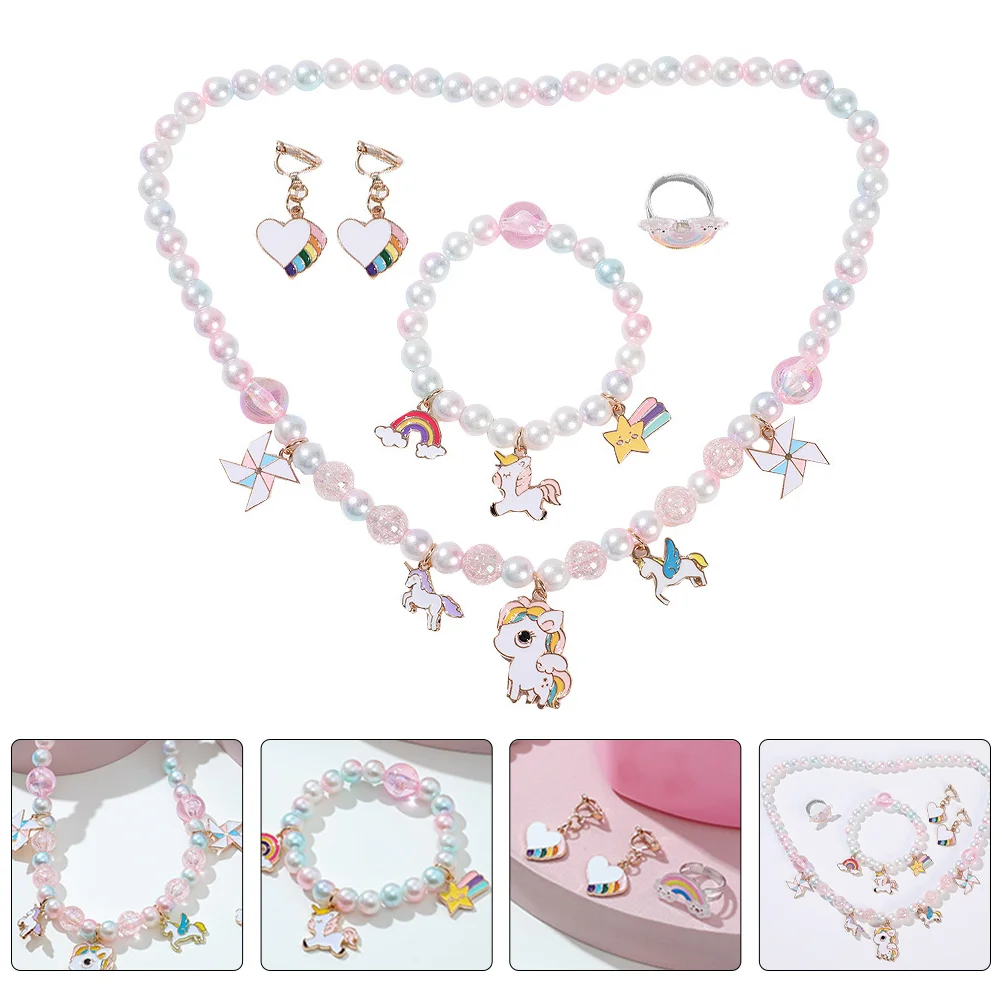 Детские серьги в виде сердца, единорога, детские ювелирные изделия, игрушки для малышей, браслет из бисера для девочек 
Детские серьги в виде сердца, единорога, детские ювелирные изделия, игрушки для малышей, браслет из бисера для девочек