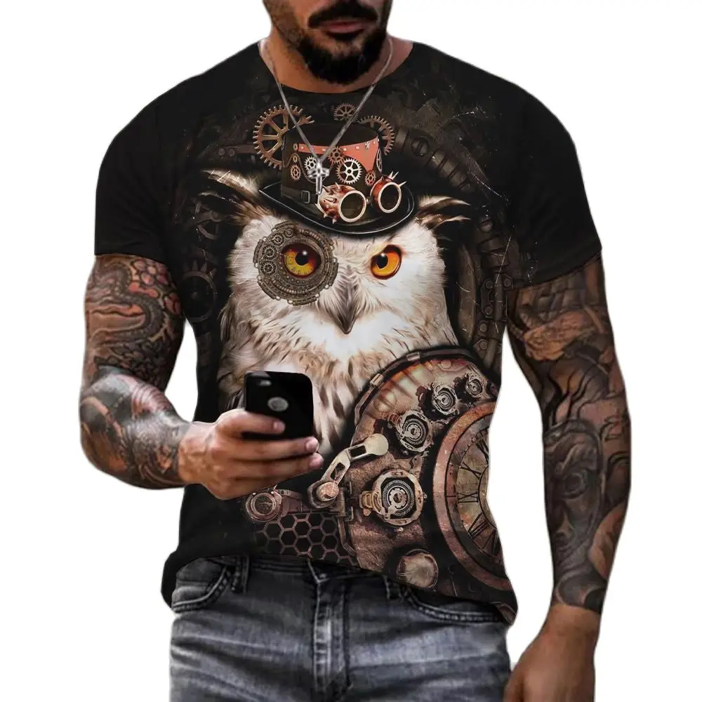 Summer Animal Owl 3D Print Men'S T-Shirt Harajuku Streetwear Tops Crew Neck Loose Short Sleeve Oversized T Shirts Men'S Clothing
Summer Animal Owl 3D Print Men'S T-Shirt Harajuku Streetwear Tops Crew Neck Loose Short Sleeve Oversized T Shirts Men'S Clothing