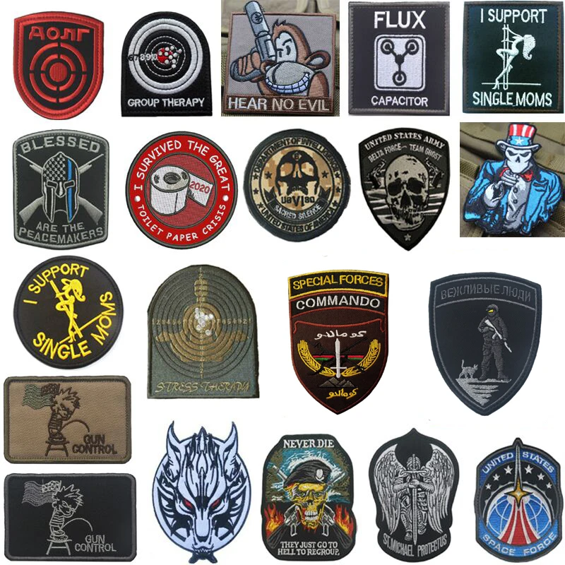 Skull Badge Patch Embroidered Hook & Loop Patches Decorative Clothes Accessories Armbands
Skull Badge Patch Embroidered Hook & Loop Patches Decorative Clothes Accessories Armbands