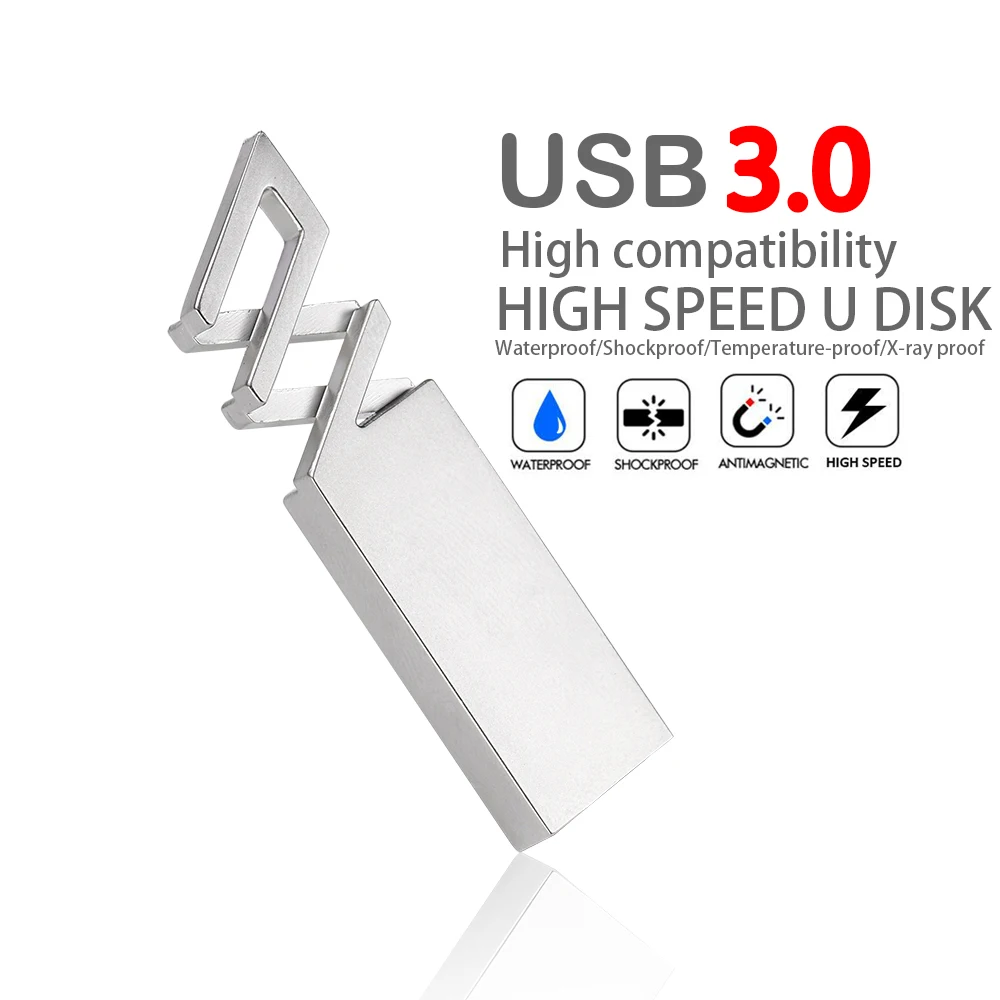 High Speed Creative Metal True Capacity 64GB 3.0 Flash Drive Silver Custom Logo Rectangular USB Stick 32GB External Storage 16GB
High Speed Creative Metal True Capacity 64GB 3.0 Flash Drive Silver Custom Logo Rectangular USB Stick 32GB External Storage 16GB