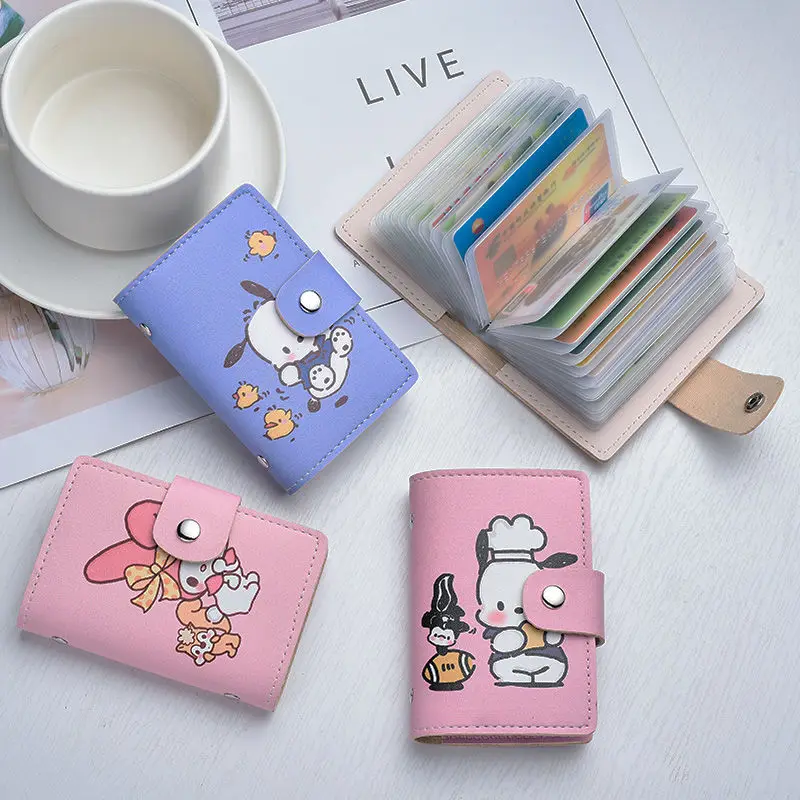 Kawaii Sanrios Card Bag Cute My Melody Pochacco Pompom Purin Cartoon Pu Multi Card Large Capacity Card Bag for Girls Gift
Kawaii Sanrios Card Bag Cute My Melody Pochacco Pompom Purin Cartoon Pu Multi Card Large Capacity Card Bag for Girls Gift