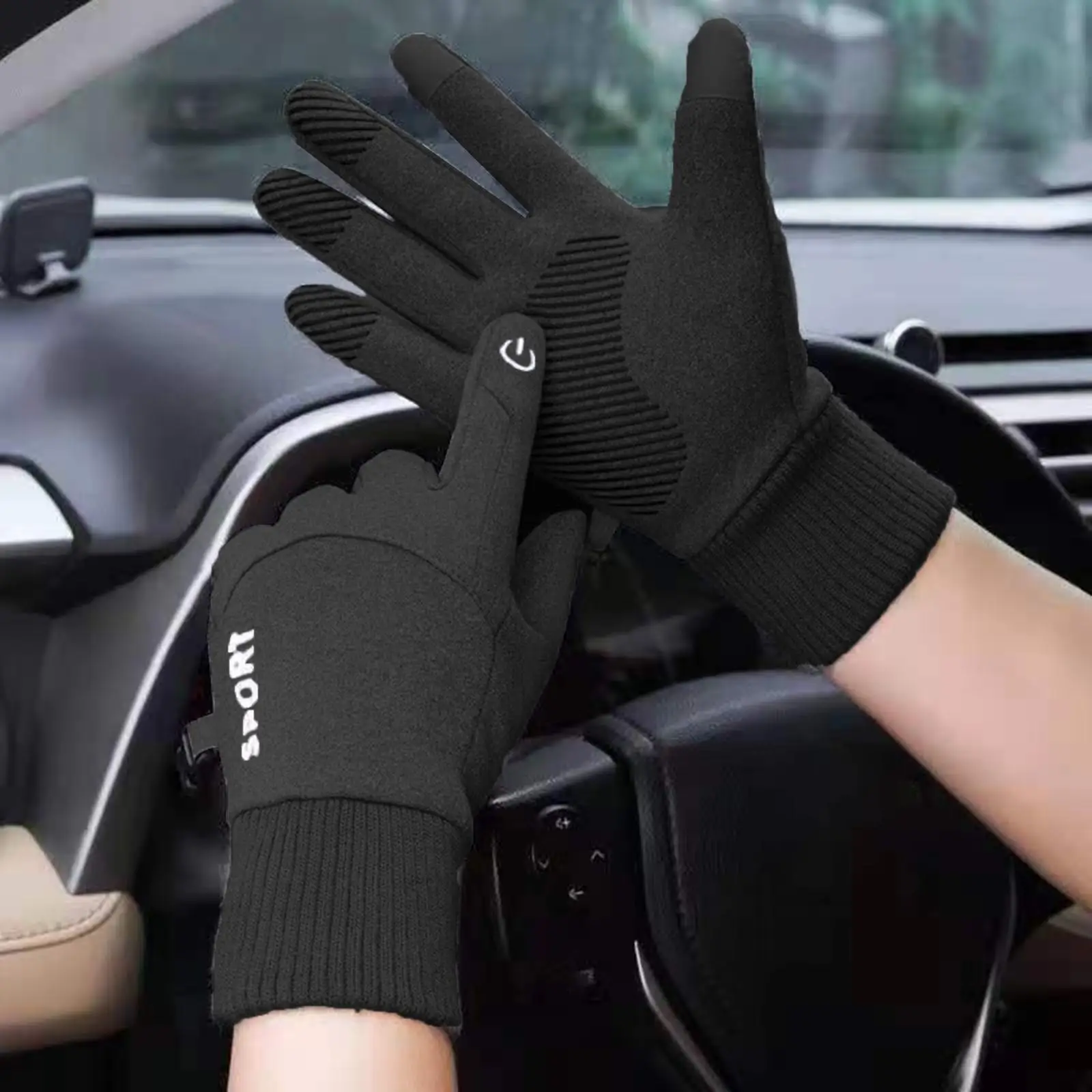 Winter gloves, weatherproof, wear-resistant, non-slip, comfortable and warm, for 
Winter gloves, weatherproof, wear-resistant, non-slip, comfortable and warm, for
