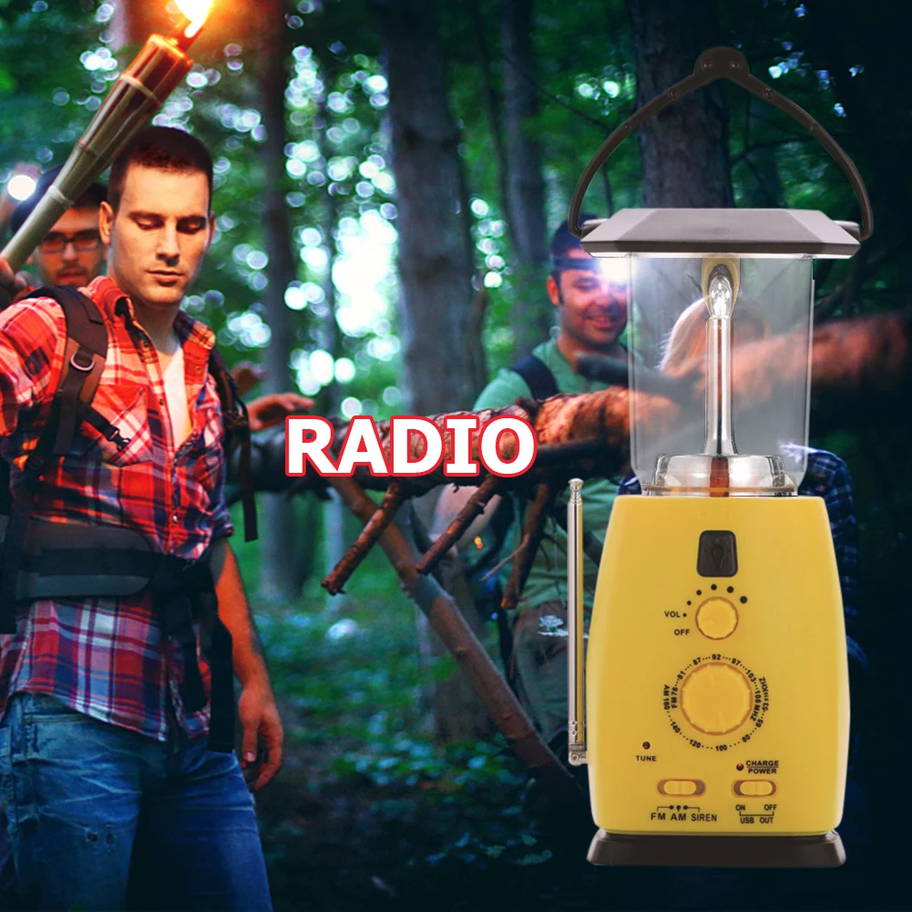 Emergency Solar Hand Crank Radio 1200mAh Power Bank Charger Outdoor Camping Survival Radio Multifunctional Portable Lamp
Emergency Solar Hand Crank Radio 1200mAh Power Bank Charger Outdoor Camping Survival Radio Multifunctional Portable Lamp