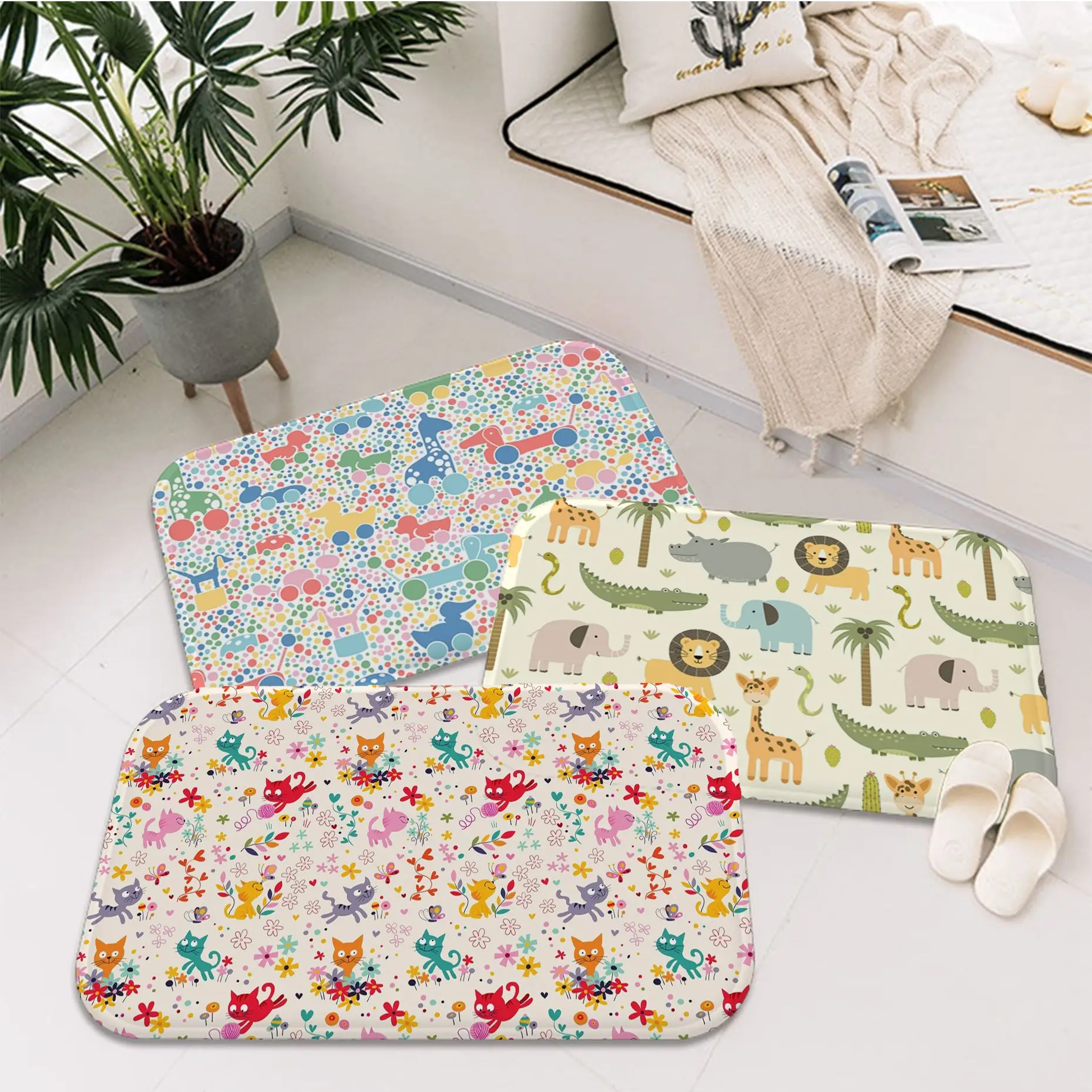 Cartoon Animal Hallway Carpet Kids Room Bedroom Decoration Balcony Anti-Slip Doormat Living Room Alfombra
Cartoon Animal Hallway Carpet Kids Room Bedroom Decoration Balcony Anti-Slip Doormat Living Room Alfombra