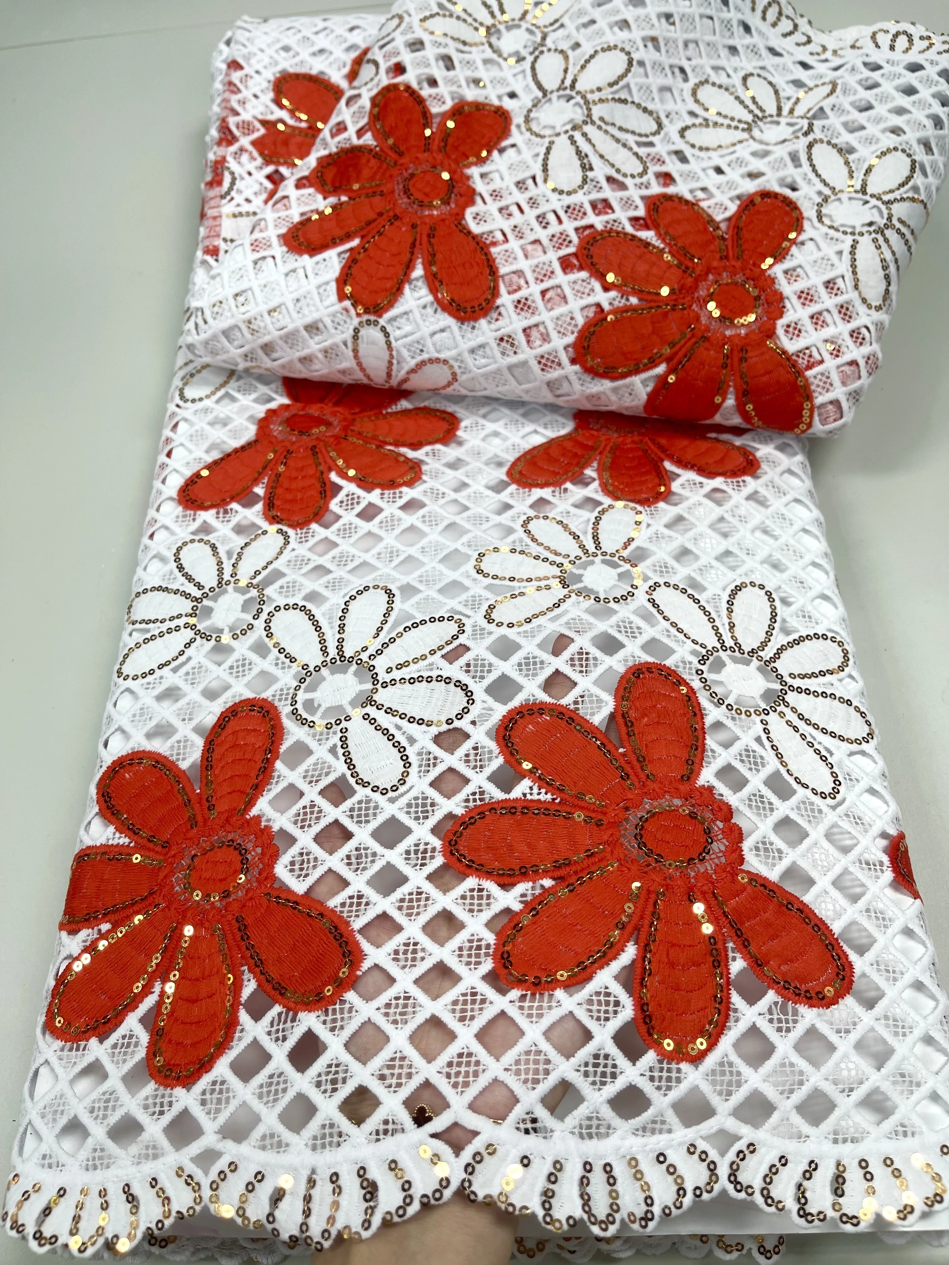 African Lace Fabric High Quality Embroidery Voile Lace Nigerian Lace Dress French Lace Fabric For Evening Party Dress JYW1-2 
African Lace Fabric High Quality Embroidery Voile Lace Nigerian Lace Dress French Lace Fabric For Evening Party Dress JYW1-2