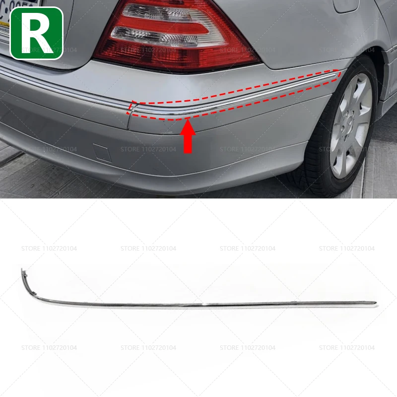 Для 2000-2007 W203 Mercedes Benz C-CLASS задний бампер хромированная накладка 2038852721 2038852821
Для 2000-2007 W203 Mercedes Benz C-CLASS задний бампер хромированная накладка 2038852721 2038852821