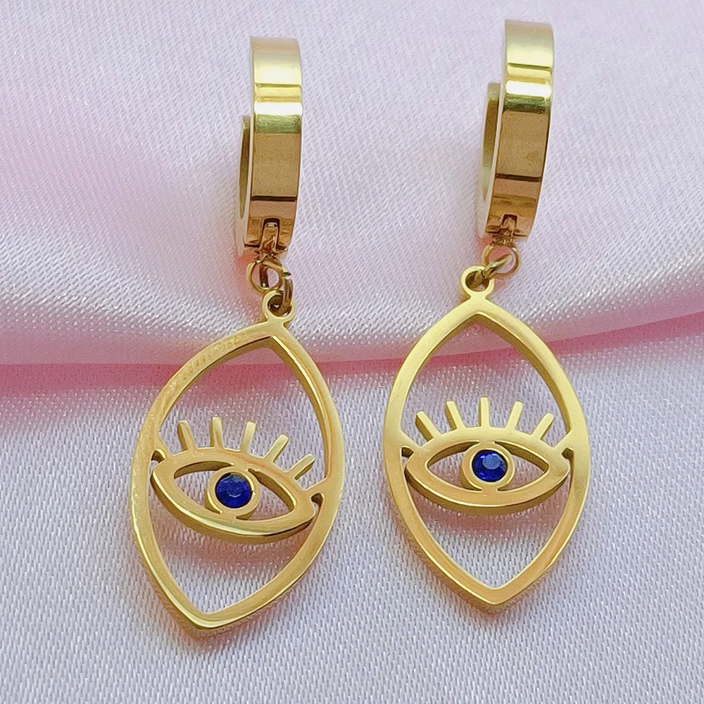 UhBinyca Minimalist 316L Stainless Steel Earring for Women Chic Gold Color Evil Eye Stone Ear Jewelry Waterproof Aretes De Mujer
UhBinyca Minimalist 316L Stainless Steel Earring for Women Chic Gold Color Evil Eye Stone Ear Jewelry Waterproof Aretes De Mujer