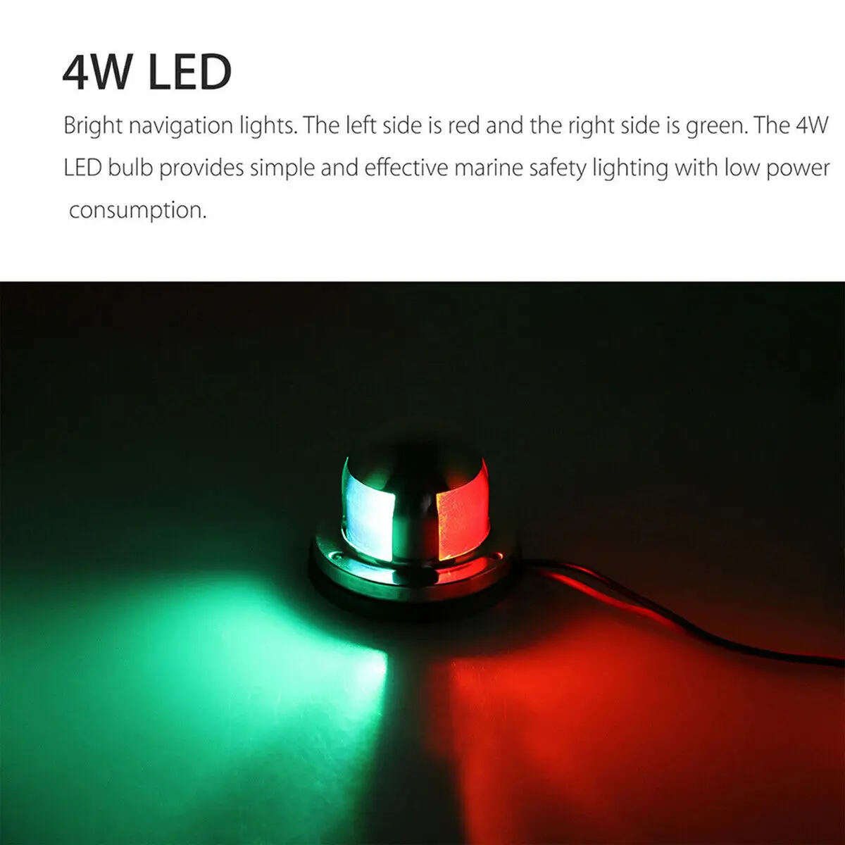 2 In 1 12V LED Bow Navigation Light Stainless Steel Marine Boat Yacht Pontoon Navigation Lights With Screws Boat Indicator Light
2 In 1 12V LED Bow Navigation Light Stainless Steel Marine Boat Yacht Pontoon Navigation Lights With Screws Boat Indicator Light