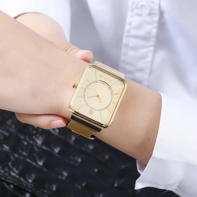 Watch For Women Luxury Brand Reloj Mujer New All-match Square No Number Bar Nail Magnet Casual Fashion Watch Ladies Decorative
Watch For Women Luxury Brand Reloj Mujer New All-match Square No Number Bar Nail Magnet Casual Fashion Watch Ladies Decorative