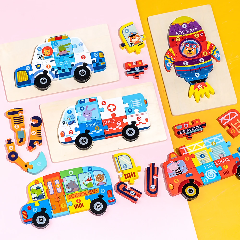 Children's Wooden Cognitive Enlightenment Puzzle Large Buckle Traffic Three-Dimensional Puzzle Educational Toy Hand Grasping Puz
Children's Wooden Cognitive Enlightenment Puzzle Large Buckle Traffic Three-Dimensional Puzzle Educational Toy Hand Grasping Puz