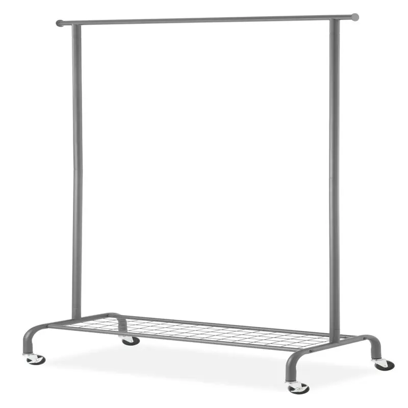 2023 NEW Rolling Garment Rack with Shelf, Metal and Plastic, Gunmetal Gray
2023 NEW Rolling Garment Rack with Shelf, Metal and Plastic, Gunmetal Gray