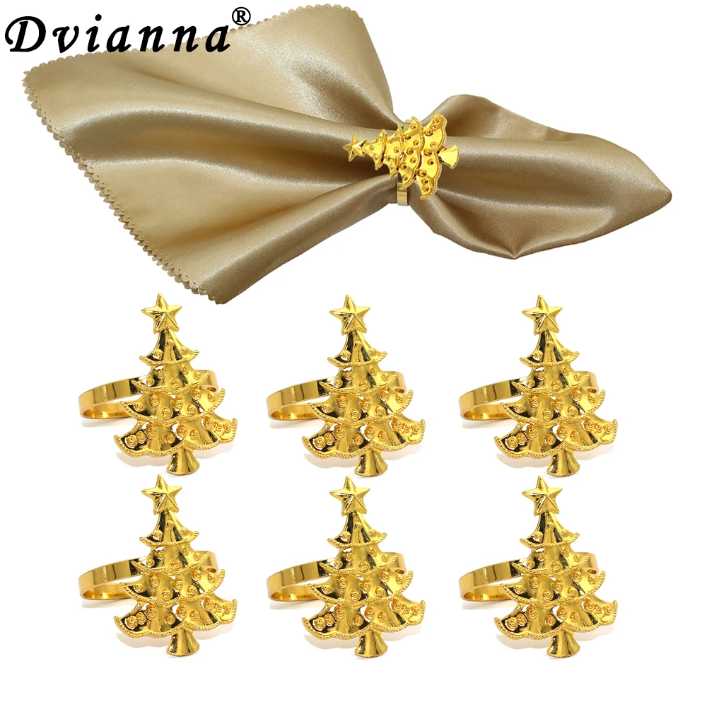 Dvianna 6Pcs Christmas Napkin Rings Christmas Tree Napkin Holder Rings for Wedding Holiday Dinners Parties Decoration HWC53
Dvianna 6Pcs Christmas Napkin Rings Christmas Tree Napkin Holder Rings for Wedding Holiday Dinners Parties Decoration HWC53