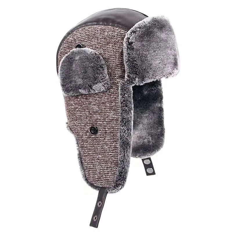 Bomber Hats Winter Men 2022 Warm Russian Ushanka Hat With Ear Flap Knitted Pu Leather Fur Trapper Cap Earflap Ski Snow Hats
Bomber Hats Winter Men 2022 Warm Russian Ushanka Hat With Ear Flap Knitted Pu Leather Fur Trapper Cap Earflap Ski Snow Hats
