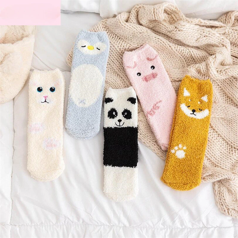 Hot Women Cartoon Plush Socks Autumn Winter Cute Slippers Fuzzy Female Ladies Warm Animal Floor Sleep Socks
Hot Women Cartoon Plush Socks Autumn Winter Cute Slippers Fuzzy Female Ladies Warm Animal Floor Sleep Socks