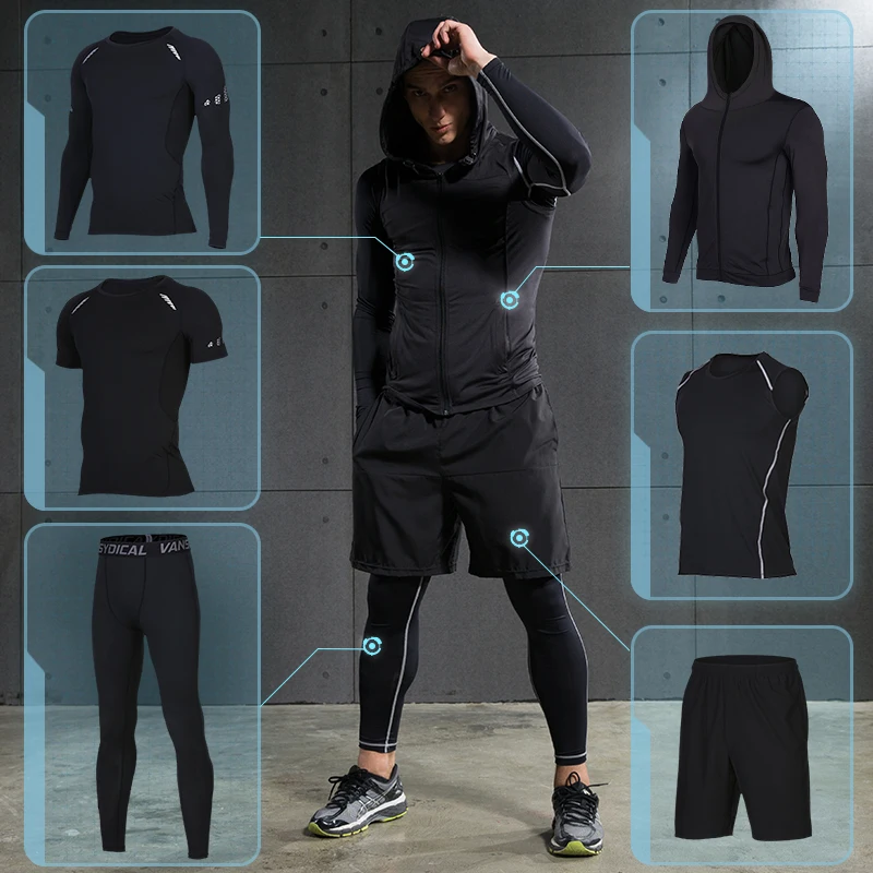 Men's Sport Compression Suits Gym Tights Workout Clothes Jogging Sports Set Running Tracksuit Quick Dry Plus Size
Men's Sport Compression Suits Gym Tights Workout Clothes Jogging Sports Set Running Tracksuit Quick Dry Plus Size