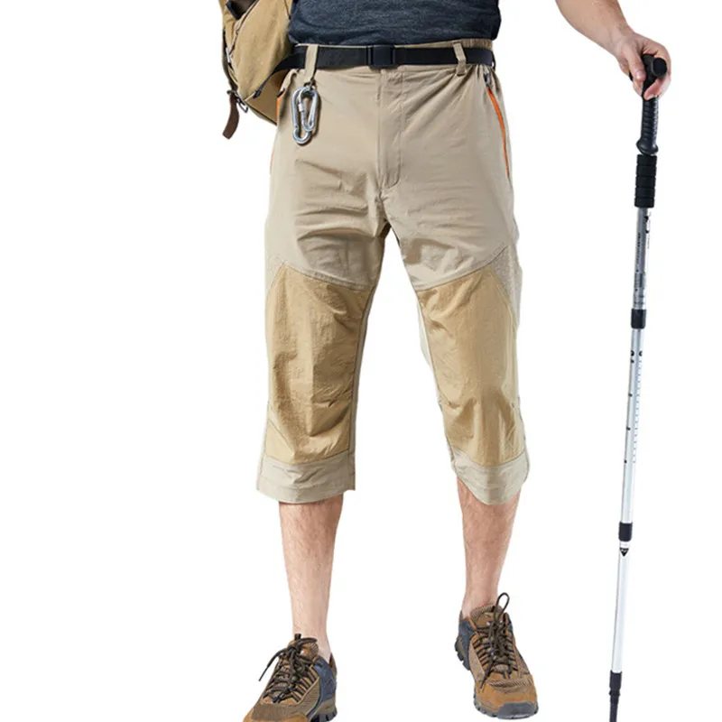 Men's 3/4 Capri Pants Quick Dry Workout Hiking Cargo Shorts With Zipper Pockets Men's Clothes Waterproof Pants
Men's 3/4 Capri Pants Quick Dry Workout Hiking Cargo Shorts With Zipper Pockets Men's Clothes Waterproof Pants