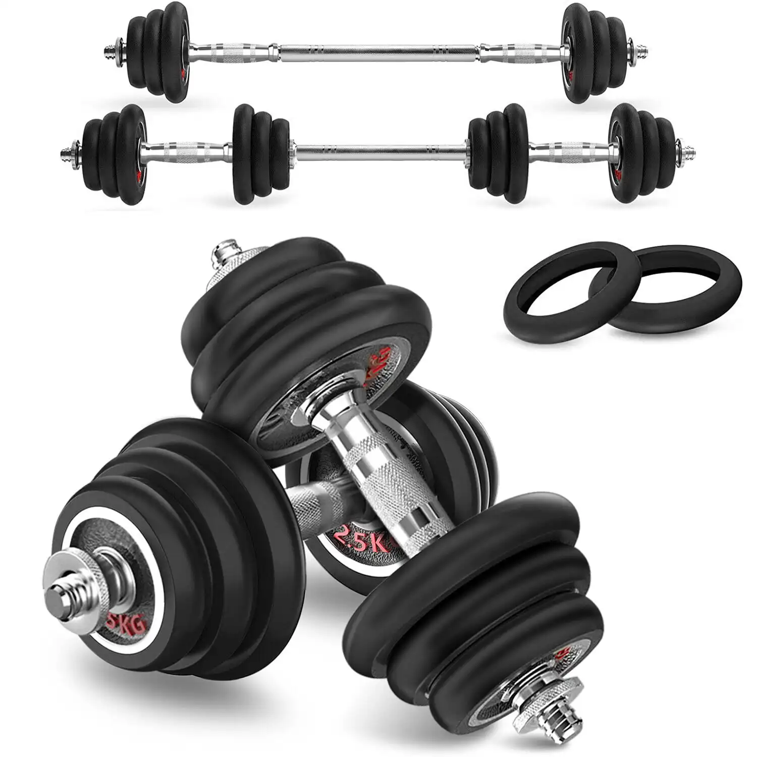 44LB Adjustable Fitness Cast Iron Dumbbell Set for Adults Women Men Fitness Workout, Home Gym Exercise Training Equipment
44LB Adjustable Fitness Cast Iron Dumbbell Set for Adults Women Men Fitness Workout, Home Gym Exercise Training Equipment