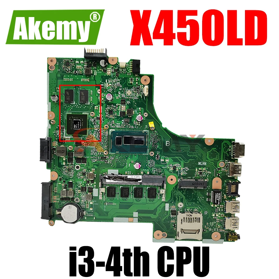 Материнская плата AKEMY X450LC для ноутбука ASUS X450LC X450LD X450LB X450L, оригинальная материнская плата 4 ГБ-ОЗУ
Материнская плата AKEMY X450LC для ноутбука ASUS X450LC X450LD X450LB X450L, оригинальная материнская плата 4 ГБ-ОЗУ