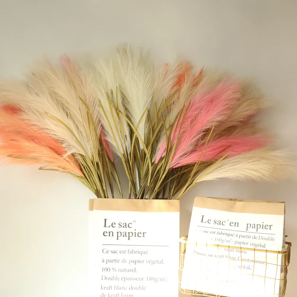 1PCs Small Pampas Grass Artificial Bulrush Flowers Fake Plants Wedding Flower Bouquet Decoration For Home Party Decor Ornaments
1PCs Small Pampas Grass Artificial Bulrush Flowers Fake Plants Wedding Flower Bouquet Decoration For Home Party Decor Ornaments