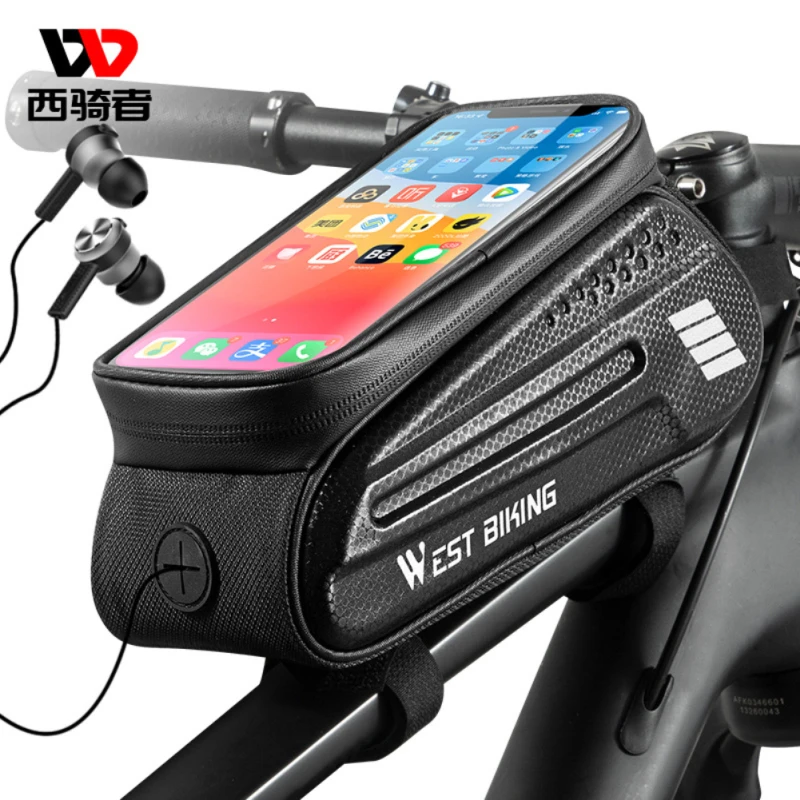 Sensitive Touch Screen Bicycle Bag Waterproof Life 7 Inches Mobile Phone Package Black Upper Tube Bag Hard Shell Carbon Lines
Sensitive Touch Screen Bicycle Bag Waterproof Life 7 Inches Mobile Phone Package Black Upper Tube Bag Hard Shell Carbon Lines