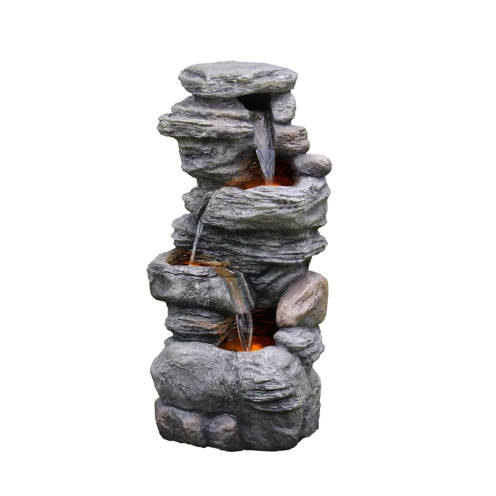 Teamson Home Indoor/Outdoor 4-Tier Stacked Stone-Look Tall Waterfall Fountain with LED Lights
Teamson Home Indoor/Outdoor 4-Tier Stacked Stone-Look Tall Waterfall Fountain with LED Lights