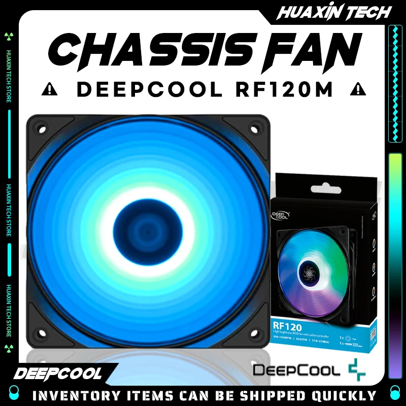 DEEPCOOL RF120M 120mm 12V 4PIN RGB PWM mute chassis fan 12CM supports CPU cold exhaust cooling fan
DEEPCOOL RF120M 120mm 12V 4PIN RGB PWM mute chassis fan 12CM supports CPU cold exhaust cooling fan