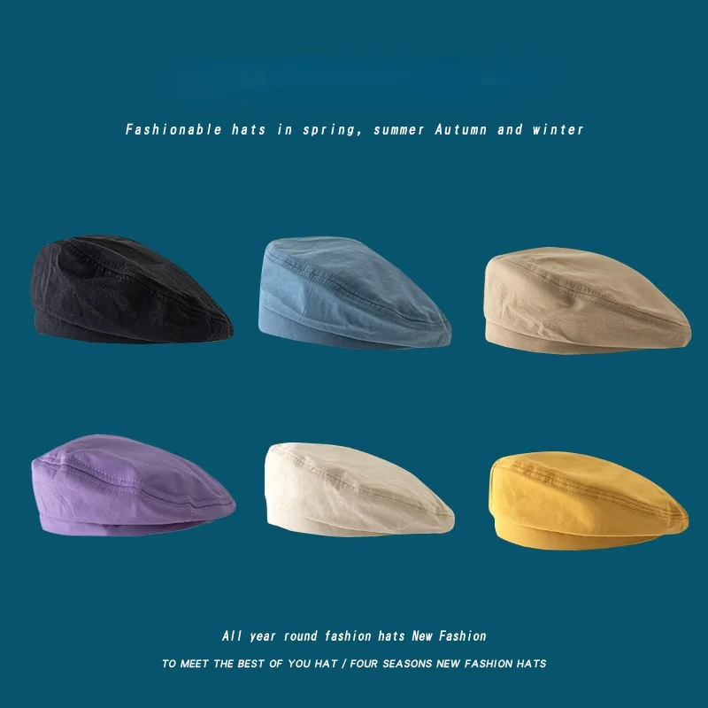 Береты женские универсальные в стиле ретро, тонкая облегающая шапка французский художник, Модные Винтажные берет художника кепки, Повседне... 
Береты женские универсальные в стиле ретро, тонкая облегающая шапка французский художник, Модные Винтажные берет художника кепки, Повседне...